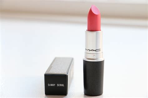 Staying in between both these colors 4. MAC, Sunny Seoul, Cremesheen + Pearl, peachy pink lipstick ...