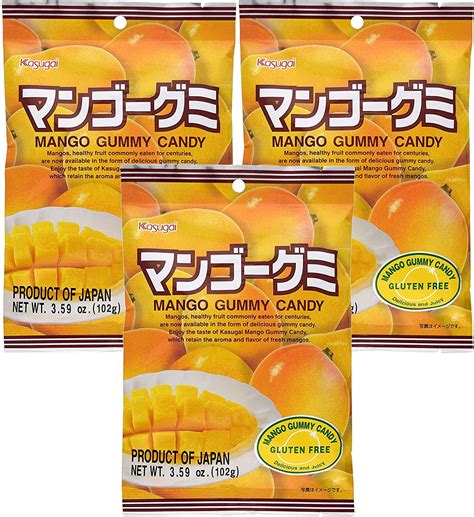 Kasugai Mango Gummy Candy 359oz 3 Pack