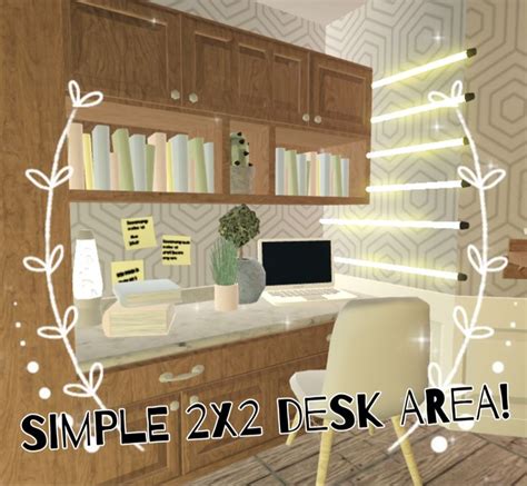 2x2 Desk Area For Empty Spaces Around Your House Roblox House Ideas