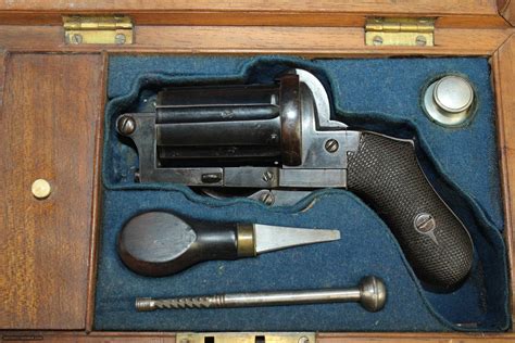 English Antique Pepperbox Pinfire Revolver