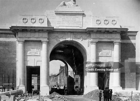 The Great Ypres Arch Later Known As The Menin Gate After The News