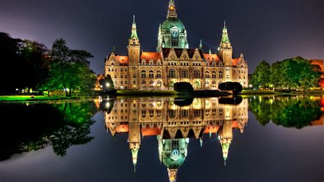 Architecture City Cityscape Germany Water Old Building Night