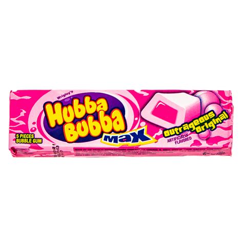 Wrigleys Hubba Bubba Max Outrageous Original 5 Pieces Convenience