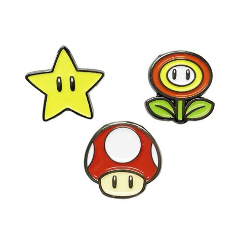 Super Mario Enamel Pin Set Gaming Supermario Nintendo Enamelpins