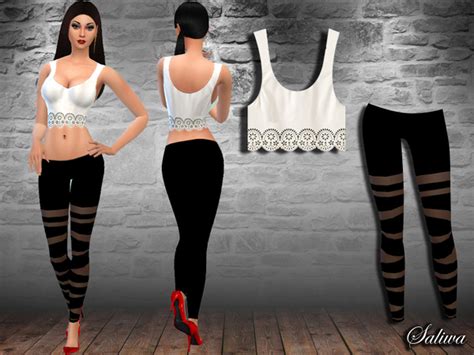 2 Piece Casual Outfit By Saliwa At Tsr Sims 4 Updates