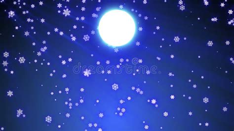 Full Moon Snow 4k Stock Video Video Of Nature Xmas 200708871