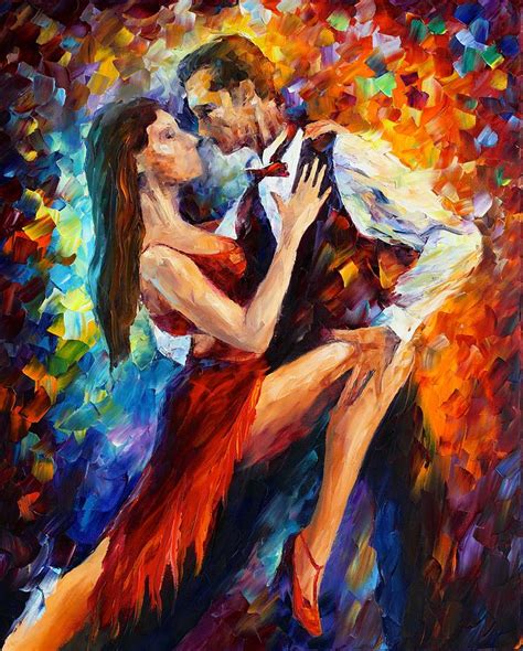 Delightful Tango Painting By Leonid Afremov Fine Art America