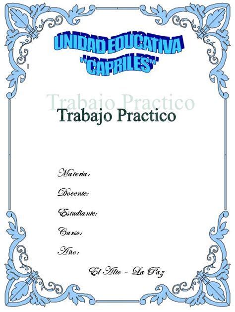 A Certificate With The Words Trabjo Pratico Written In Blue On It