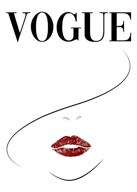 Vogue Magazine Cover Metal Poster Print Dkdesign Displate Vogue