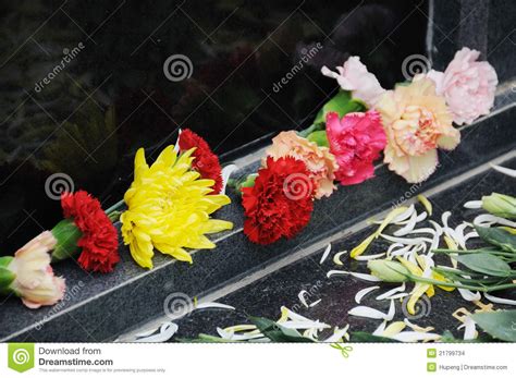The osmanthus is a fragrant flower that is very characteristic to. Funeral Flowers For Condolences Stock Photo - Image of ...