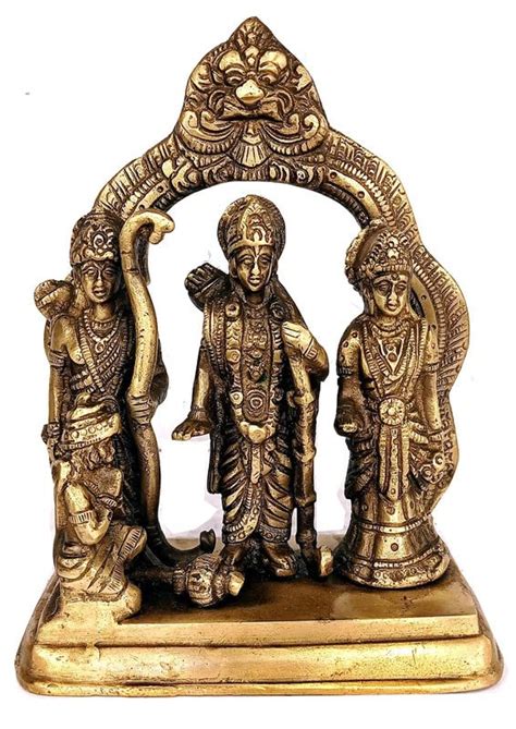 Buy Brass Ram Darbar Murti For Home D Cor Bhagwan Ram Darbar With Sita