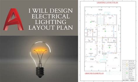 Design 2d Electrical Lighting Wiring Layout Plan In Autocad By Suleman