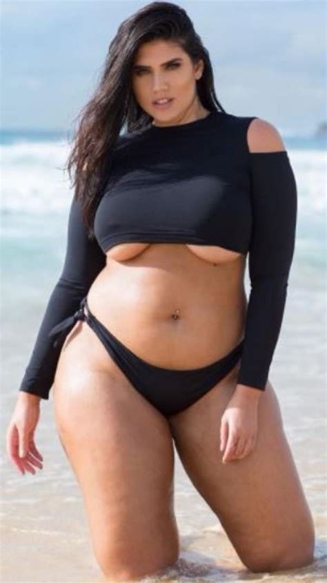 Sweltering Hot Bikini Shoot Of Plus Size Model Latecia Thomas Is