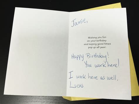 I'm sorry i missed getting you a card for your birthday a few days ago. What To Write In A Birthday Card For My Co-Worker Who's ...