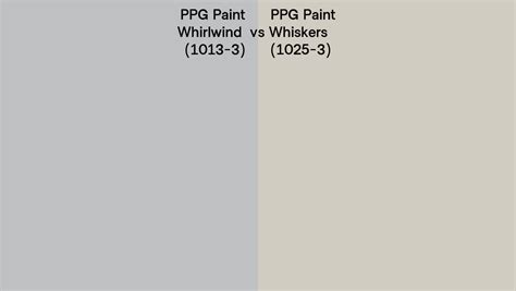 Ppg Paint Whirlwind Vs Whiskers Side By Side Comparison