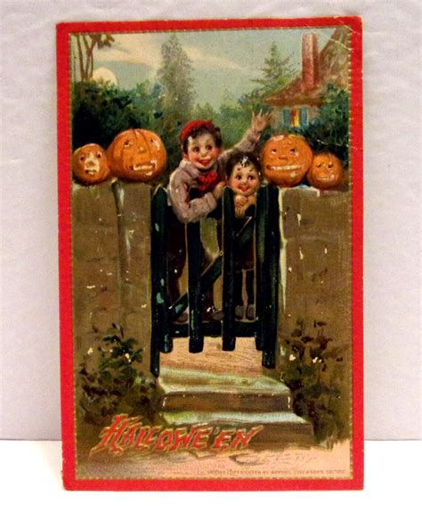 Vintage Halloween Ephemera Halloween Postcard Raphael Etsy
