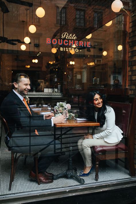 Plantshed, a cafe inside a flower shop, opens 1st n.j. NYC City Hall Wedding Couple // photo by Sylvie Rosokoff ...