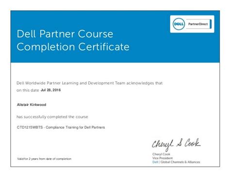 Ctd1215wbts Compliance Training For Dell Partners