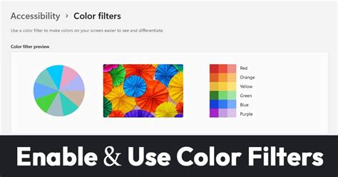 How To Enable And Use Color Filters In Windows 11