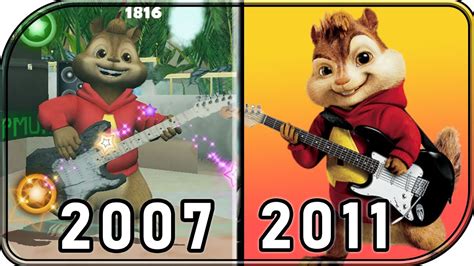 Evolution Of Alvin And The Chipmunks Games 2007 2011 Youtube