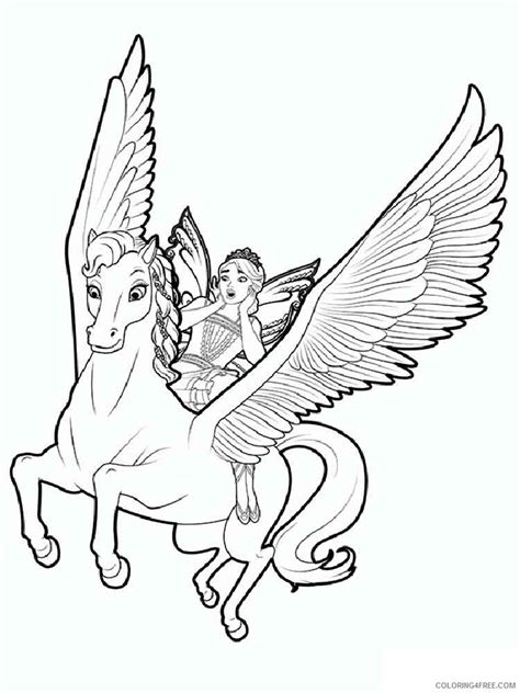 Pegasus Coloring Pages Animal Printable Sheets Pegasus 3 2021 3792