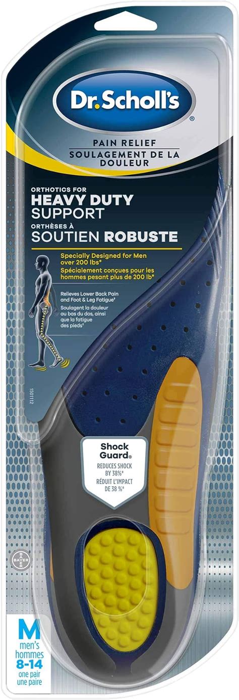 Dr Scholl S Heavy Duty Support Pain Relief Orthotics Designed For Men