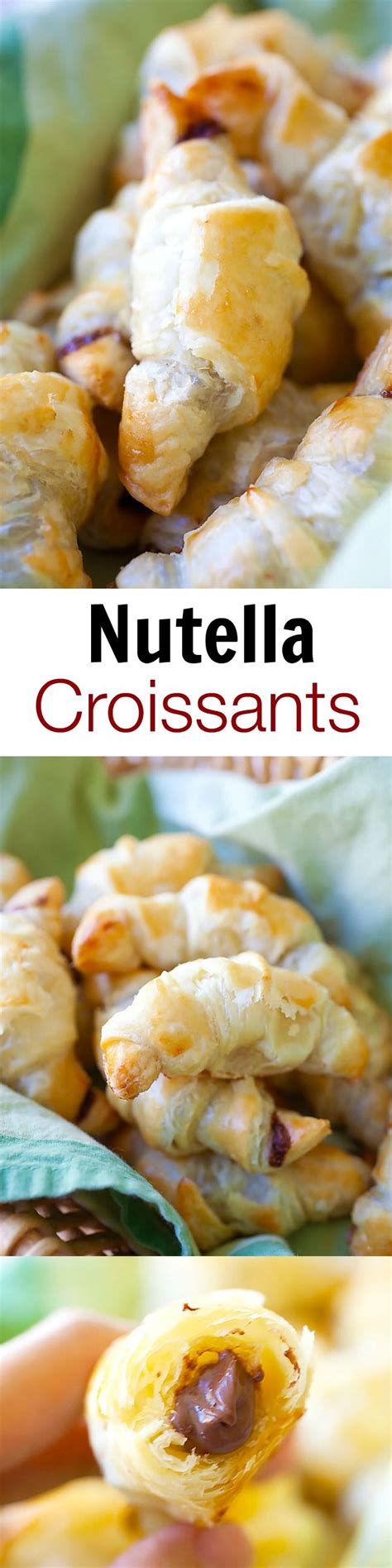 Nutella Croissants 3 Ingredients Recipe Loaded With Rich Creamy