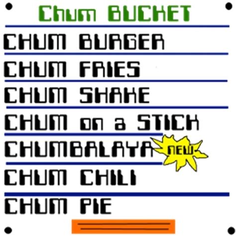 ️ two personal orders for $ 150 (more sent) meet us today at our meadow location!!️ remember that we have delivery service and also pick up! Chum Bucket Menu - Jennerjohn's Chum Bucket