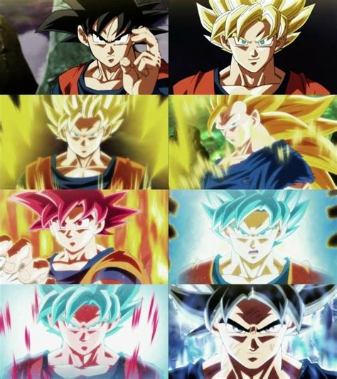 Top Goku All Forms And Transformations Dragon Ball Z Dragon Z Dragon