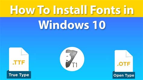 How To Install Fonts In Windows 10 Youtube