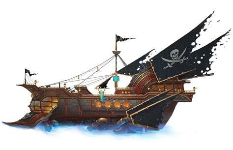 Steampunk Ship Airship Art Pirate Boats
