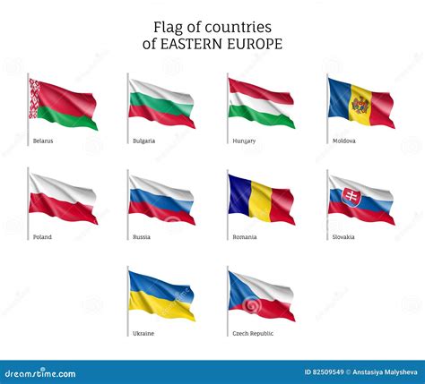 Flags Of Eastern Europe Countries