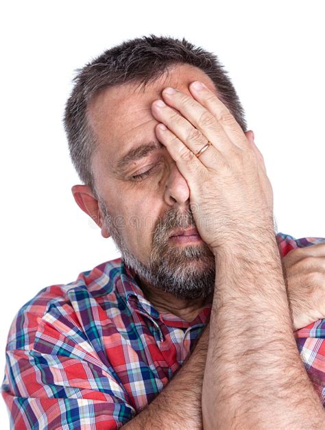 Middle Age Man Suffering From A Headache Stock Image Image Of Hurt