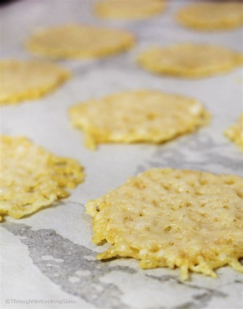 Easy Baked Parmesan Cheese Crisps Through Her Looking Glass
