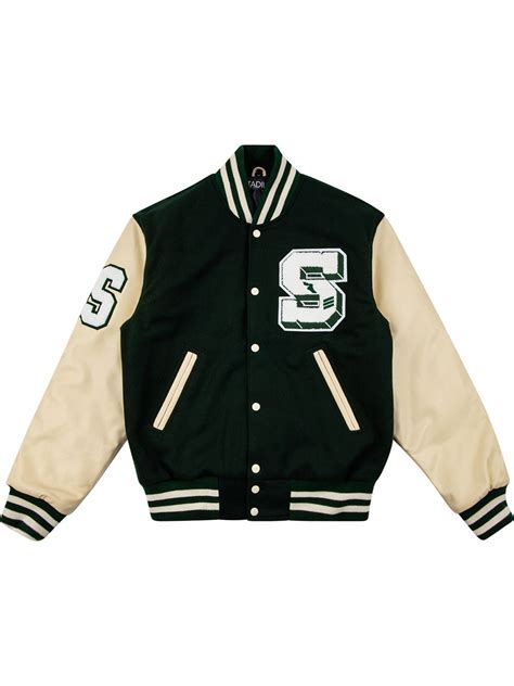 Stadium Goods® Letterman Green Varsity Jacket Farfetch