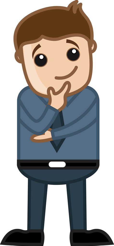 Man Thinking Clipart Png Cartoon Person Thinking Png X Png Images