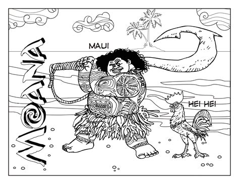 Go ahead and enjoy these activity sheets with your family, print them out for free! Moana coloring pages to download and print for free