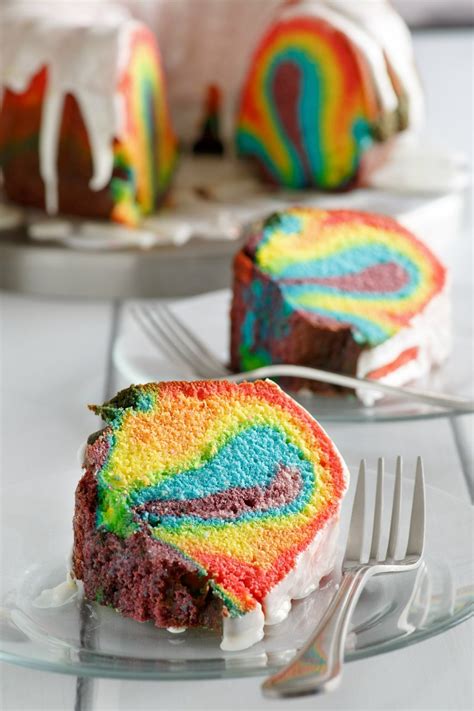 In a large bowl, whisk together flour, baking soda, baking powder, cinnamon, and. Rainbow Bundt Cake - Recipe Girl®