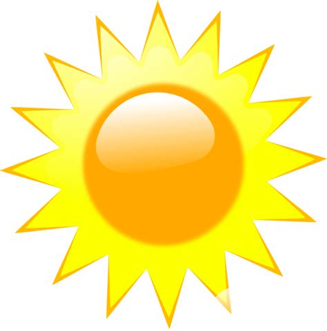 Sunny Weather Symbol Clipart Best