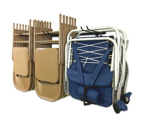 Folding Chair Storage Rack Holds 130 Lbs Wall Mount Organizer
