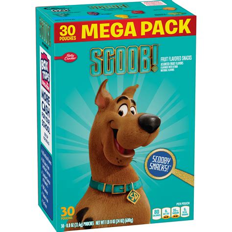 Scooby Doo 30 Count Mega Pack 08 Oz On The Go Natural Fruit Flavored