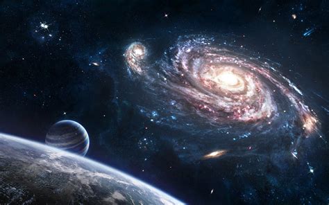 Fondos De Pantalla Galaxia Planeta Tierra Nebulosa Atmósfera
