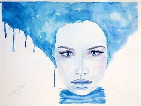 Abstract Watercolor Portrait Painting At Getdrawings Free Download