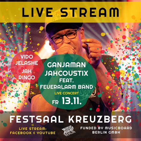 Berlin Reggae United Livestream Concert Vol 3 Ganjaman Jahcoustix