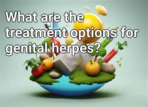 What Are The Treatment Options For Genital Herpes Healthgovcapital