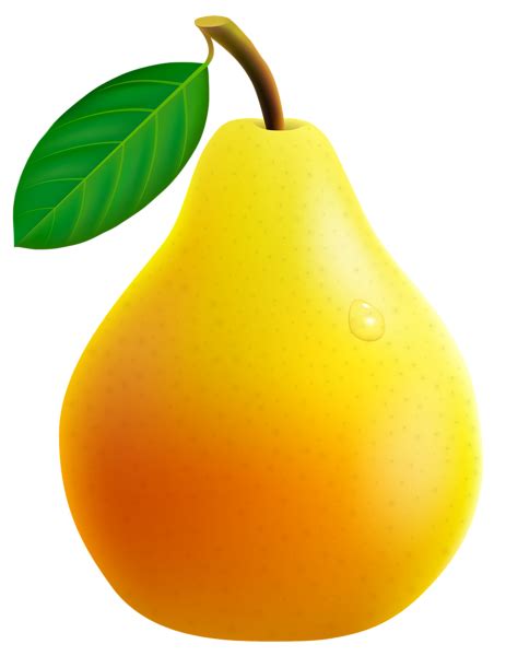 Yellow Pear Png Vector Clipart Image Fruits And Vegetables Pictures