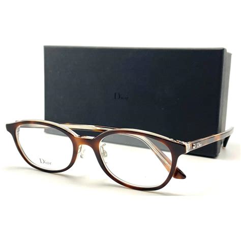 Dior Montaigne28f Dark Havana Eyeglasses Frame 50 19 140 Dior Eyeglasses Frame Brown