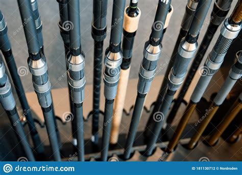 Lots Of Fishing Rods Stock Photo Image Of Tackle Hobby 181130712
