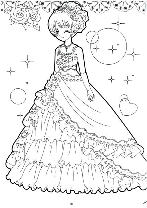 Anime Princess Coloring Pages At Getdrawings Free Download