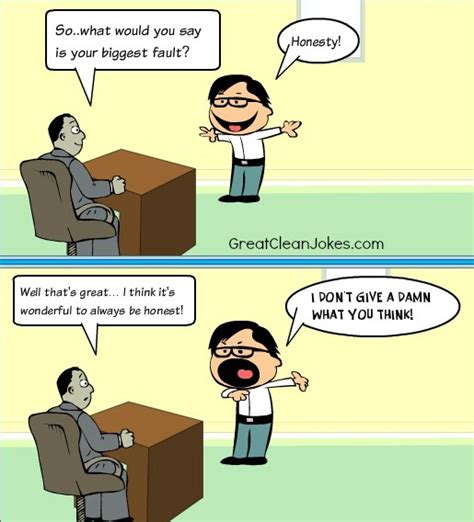Job Interview Cartoon Great Clean Jokes